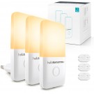 Easy Touch Serie - Dimbare Stopcontact Nachtlampjes voor Volwassenen & Kinderen - Babykamer - Warm Wit - 3 Stuks